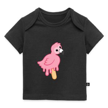 Flamingo Popsicle - Baby Premium Organic T-shirt - black - Front