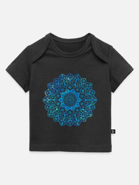 Mandala - blue - Baby Premium Organic T-shirt - black