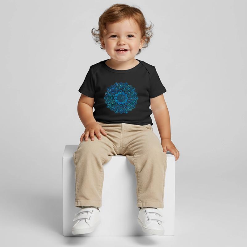 Mandala - bleu T-shirt Premium bébé bio