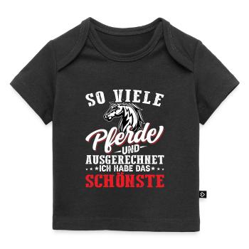 schönstes Pferd - Baby Premium Organic T-Shirt - Schwarz - Vorne