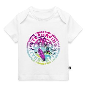 kitesurfing - Baby Premium Organic T-shirt - dark navy - Front