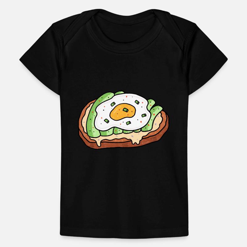 Avocado Spiegelei Brot Brotzeit Baby Premium Organic T-Shirt