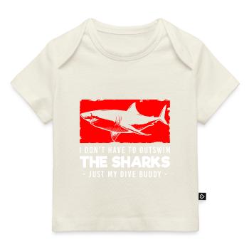 Requin Voile Tigre Requin - T-shirt Premium bébé bio - marine foncé - Devant