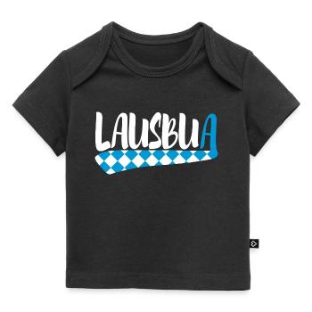 Lausbua - Baby Premium Organic T-Shirt - Schwarz - Vorne