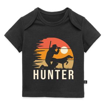 Jagd Jagd Cooles Geschenk für Jäger - Baby Premium Organic T-Shirt - Schwarz - Vorne