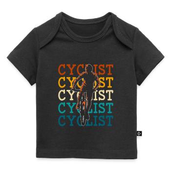 Cycling Cyclists Sporty - Baby Premium Organic T-shirt - black - Front