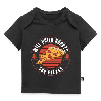 Machine Retro Toy Tin Mate - T-shirt Premium bébé bio - noir - Devant