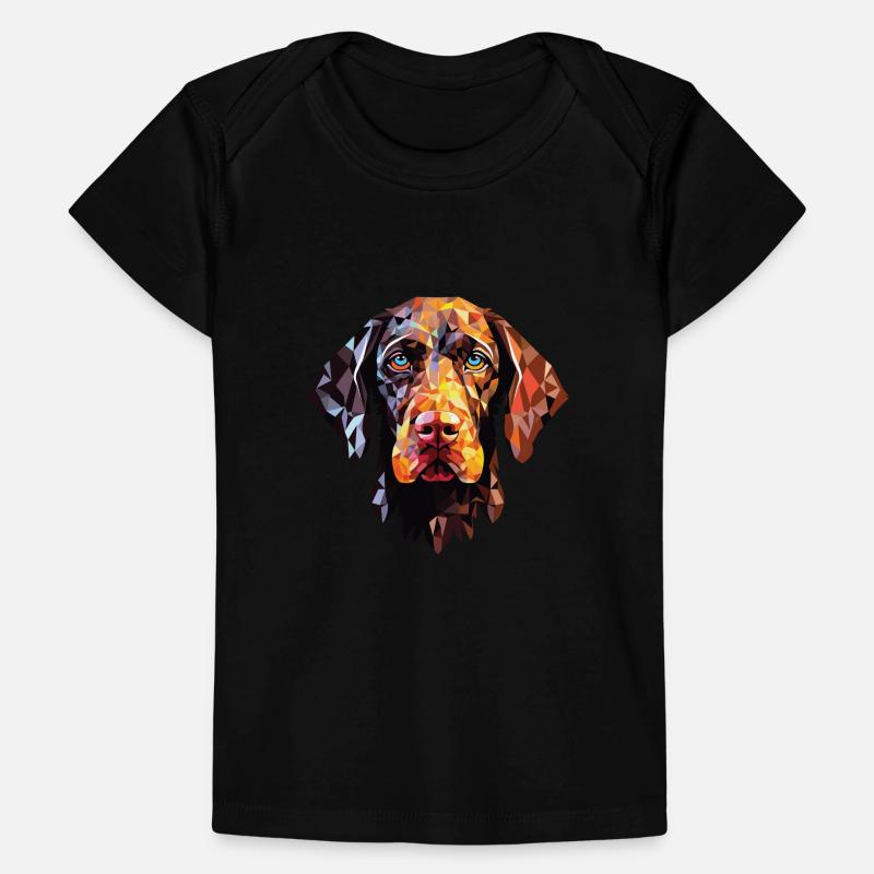 German Wirehaired Pointer Dog Breed Watercolor Baby Premium Organic T-shirt