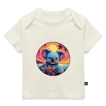 Koala Buntes Aquarell Cartoon Kawaii Tier - Baby Premium Organic T-Shirt - Dunkelnavy - Vorne