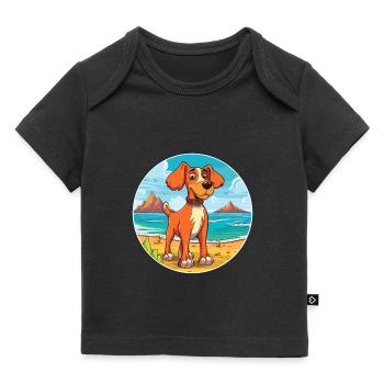 Prazsky Krysarik Hund Rasse Cartoon Kawaii Clipart - Baby Premium Organic T-Shirt - Schwarz - Vorne