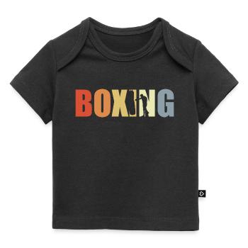 Boxe Vintage Look - T-shirt Premium bébé bio - noir - Devant