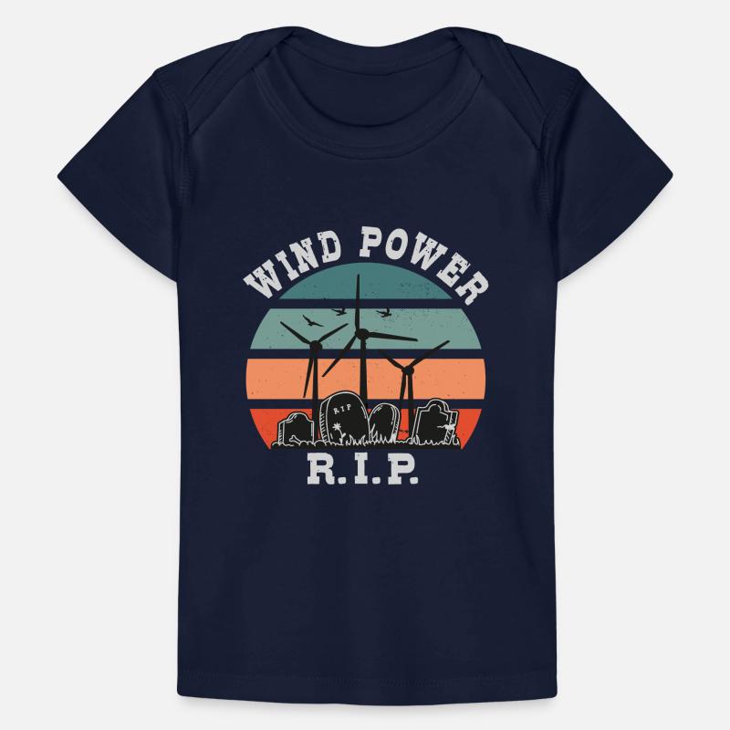 L’énergie éolienne RIP, non à l’énergie éolienne T-shirt Premium bébé bio