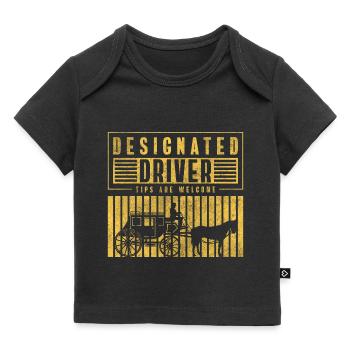 Pferdekutscher Beruf Gast Kutschieren - Baby Premium Organic T-Shirt - Schwarz - Vorne