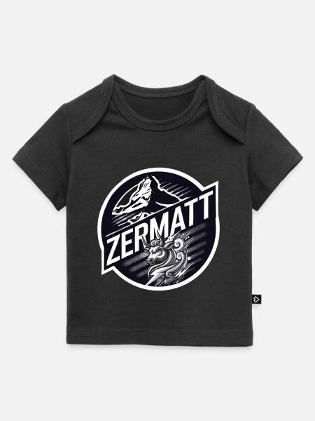 Zermatt, Eringerkuh, Eringer - Baby Premium Organic T-Shirt - Schwarz
