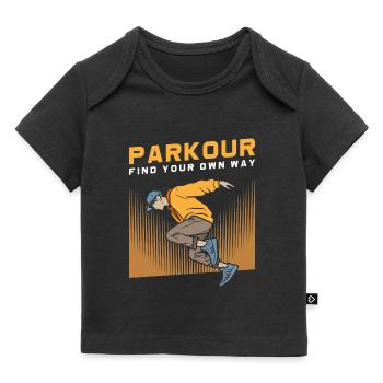 Roller Parkour Sports Extrêmes Saut - T-shirt Premium bébé bio - noir - Devant