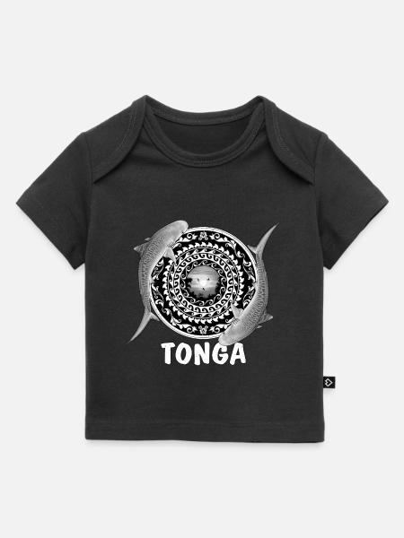 Tonga Tigerhai - Baby Premium Organic T-Shirt - Schwarz