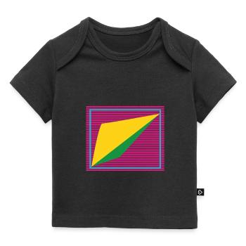 Forme rétro - T-shirt Premium bébé bio - noir - Devant