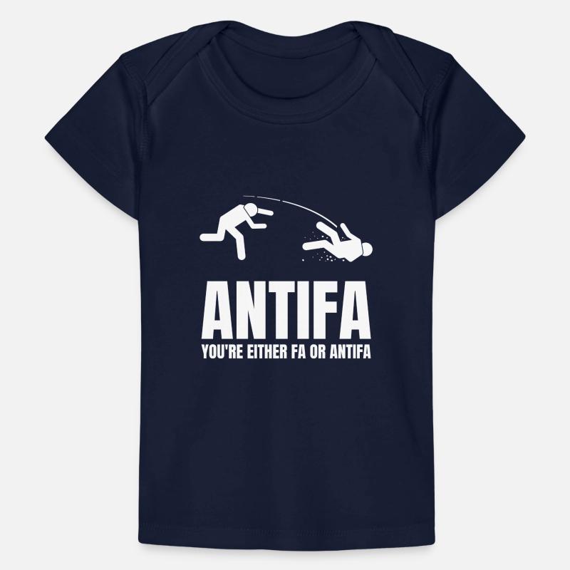 Antifa - Du bist entweder Fa oder Antifa Baby Premium Organic T-Shirt