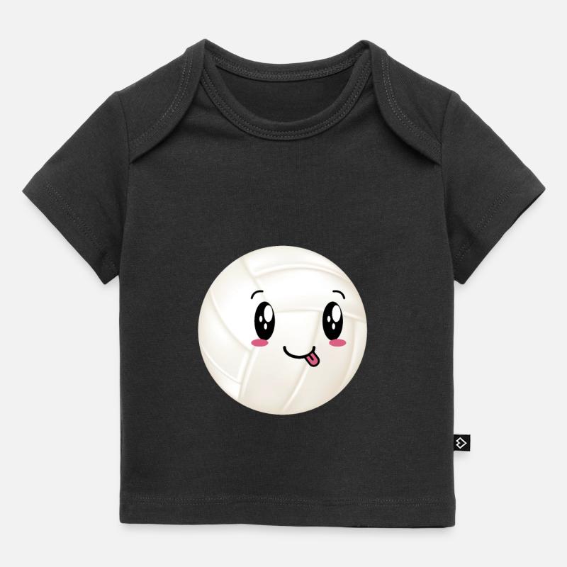 on volley kawaii - T-shirt Premium bébé bio - noir