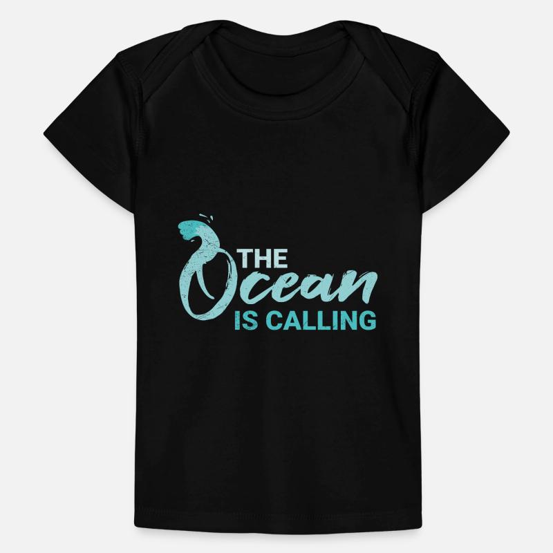 The Ocean Is Calling Surfer Taucher Geschenkidee Baby Premium Organic T-Shirt
