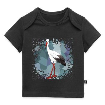 Storch - Baby Premium Organic T-Shirt - Schwarz - Vorne