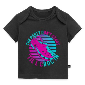 Comfort love for crocs clogs shoes gift idea - Baby Premium Organic T-shirt - black - Front
