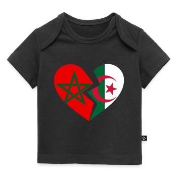 Maroc Algérie - T-shirt Premium bébé bio - noir - Devant