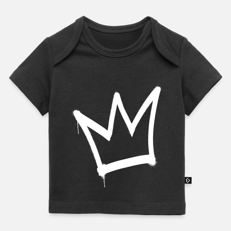 Graffiti Krone King - Baby Premium Organic T-Shirt - Schwarz