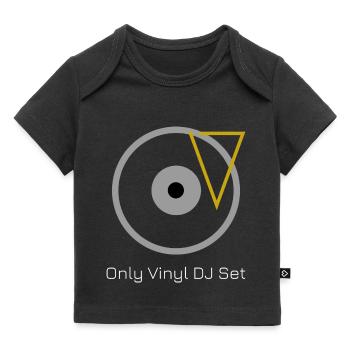 Only Vinyl DJ set - Baby Premium Organic T-Shirt - Schwarz - Vorne