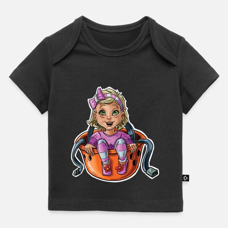 Petit bébé grimpeur 9 - T-shirt Premium bébé bio - noir