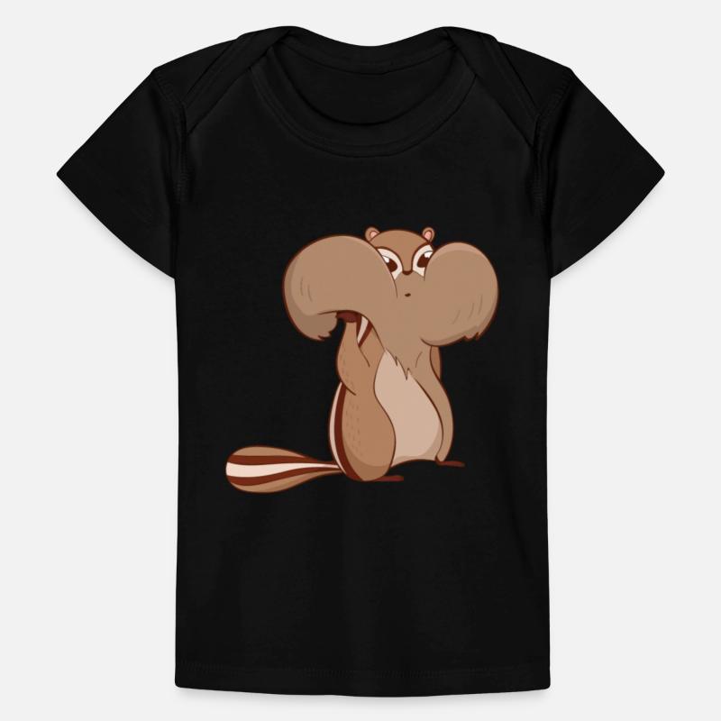 Chipmunks with full cheeks Baby Premium Organic T-shirt