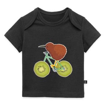 Kiwi - Baby Premium Organic T-Shirt - Schwarz - Vorne