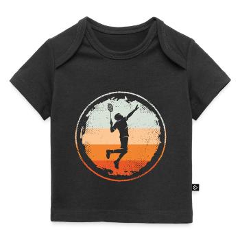 Joueur de badminton Badminton Vintage Badminton - T-shirt Premium bébé bio - noir - Devant