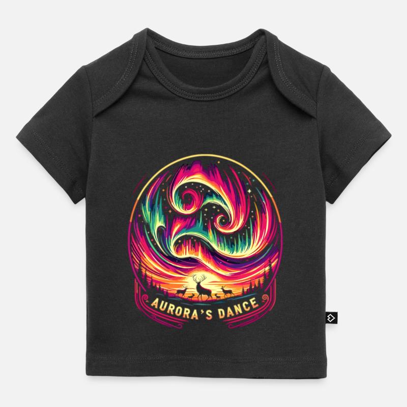 Vie nocturne animée - T-shirt Premium bébé bio - noir