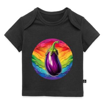 LGBTQ Aubergine - Baby Premium Organic T-Shirt - Schwarz - Vorne
