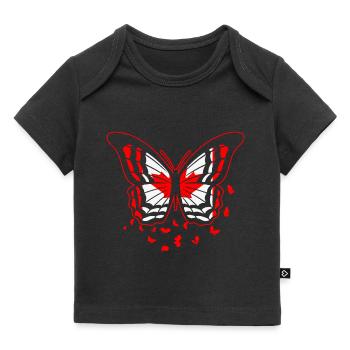 Kanada Flagge - Baby Premium Organic T-Shirt - Schwarz - Vorne