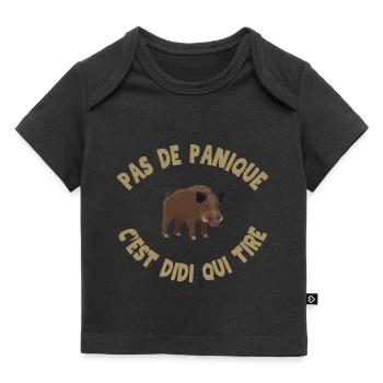 Keine Panik, es ist Didi, der schießt - Baby Premium Organic T-Shirt - Schwarz - Vorne