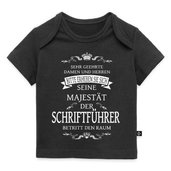 Seine Majestät der Schriftführer aus dem Verein - Baby Premium Organic T-Shirt - Schwarz - Vorne