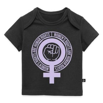 womens rights feminist quote - Baby Premium Organic T-shirt - black - Front