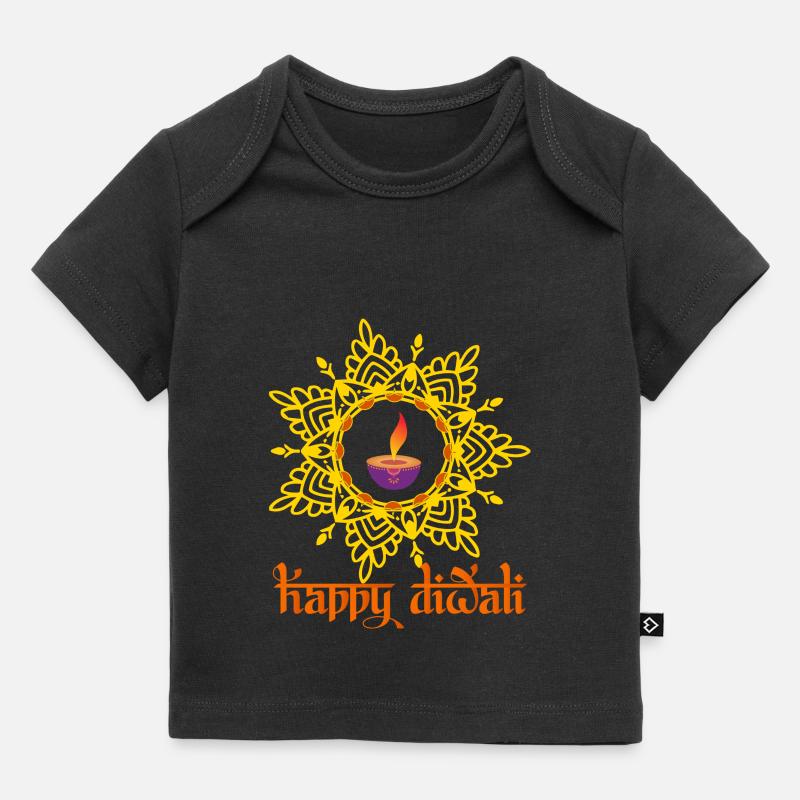 Joyeux Diwali 2022 - T-shirt Premium bébé bio - noir