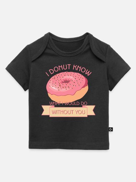 Wortspiel mit Donut - Baby Premium Organic T-Shirt - Schwarz