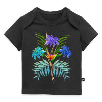 Tropical Bouquet - Baby Premium Organic T-shirt - black - Front