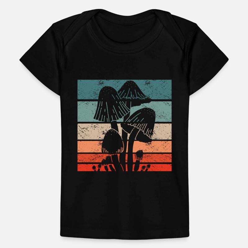 Rétro Champignons Cueeil de champignons Vintage Chasseur de champignons T-shirt Premium bébé bio