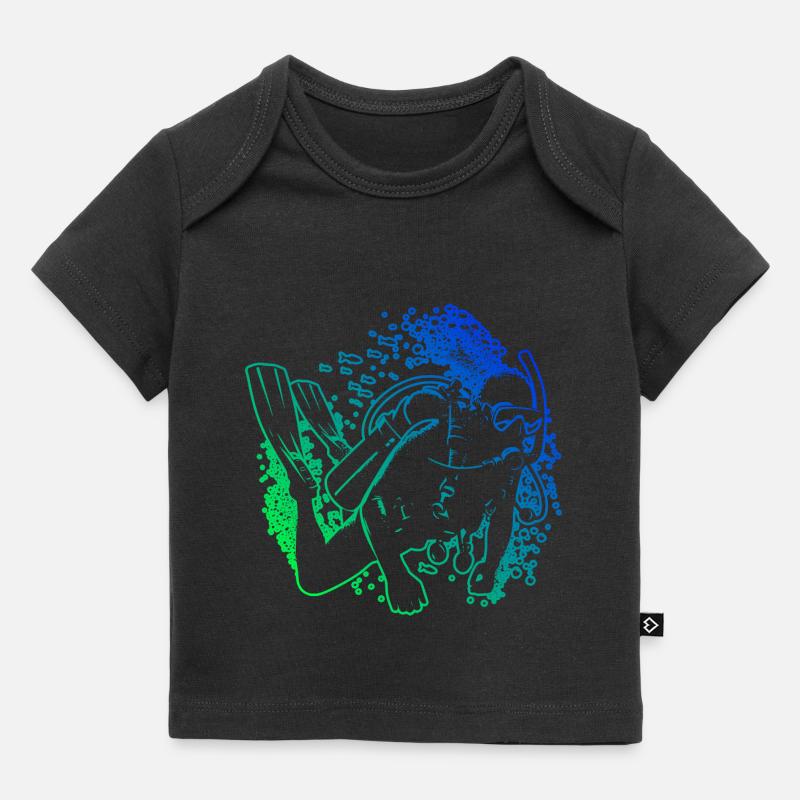 Plongée Femme Plongée sous-marine Plongeuse Plongeuse - T-shirt Premium bébé bio - noir