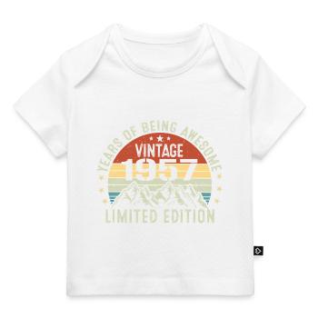 Cadeau pour Célébrer Votre Année de Naissance 1957 - T-shirt Premium bébé bio - marine foncé - Devant