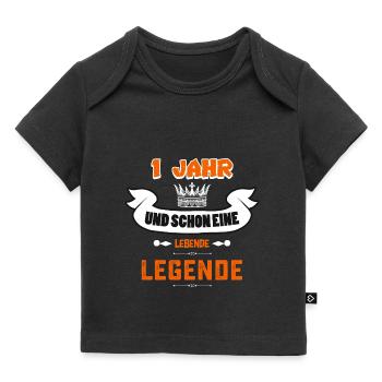 1. Geburtstag Geschenk Jahr lebende Legende - Baby Premium Organic T-Shirt - Schwarz - Vorne