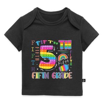 5.Klasse Schulkind Erster Schultag - Baby Premium Organic T-Shirt - Schwarz - Vorne