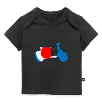 Scooter Roundel Target Années 60 - T-shirt Premium bébé bio - noir - Devant