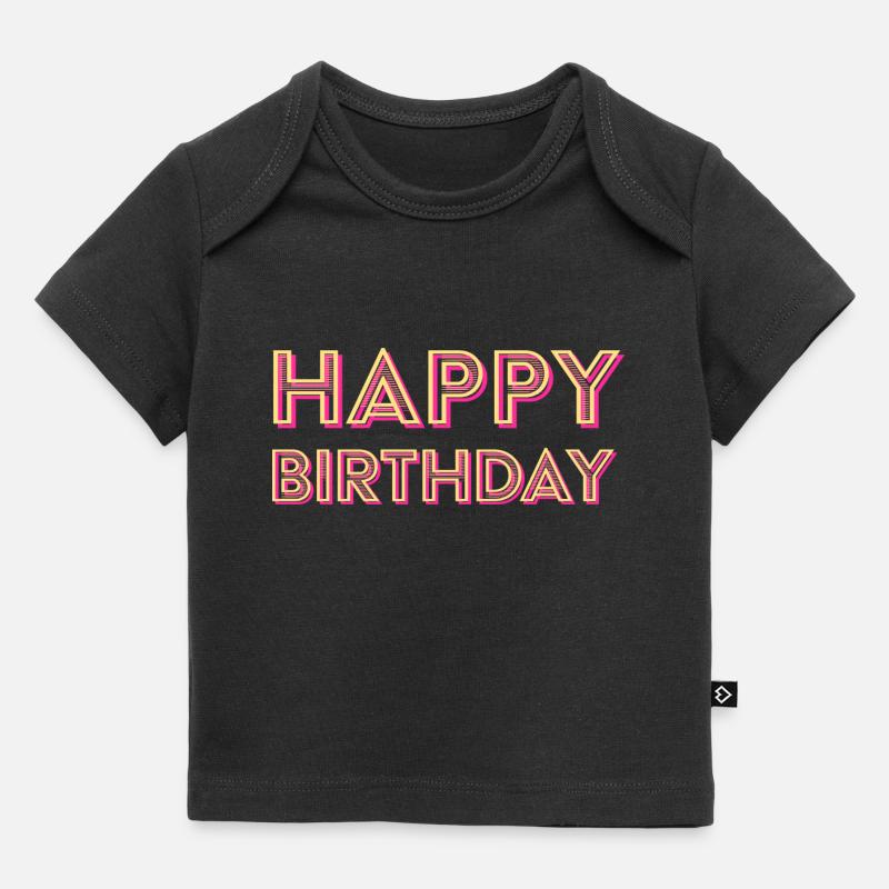 Glückwunsch Geburtstagsgruß Geschenkidee - Baby Premium Organic T-Shirt - Schwarz