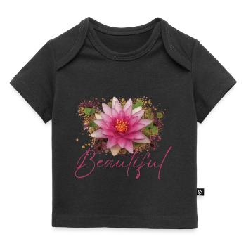 Fleur Beautiful Artémis - T-shirt Premium bébé bio - noir - Devant